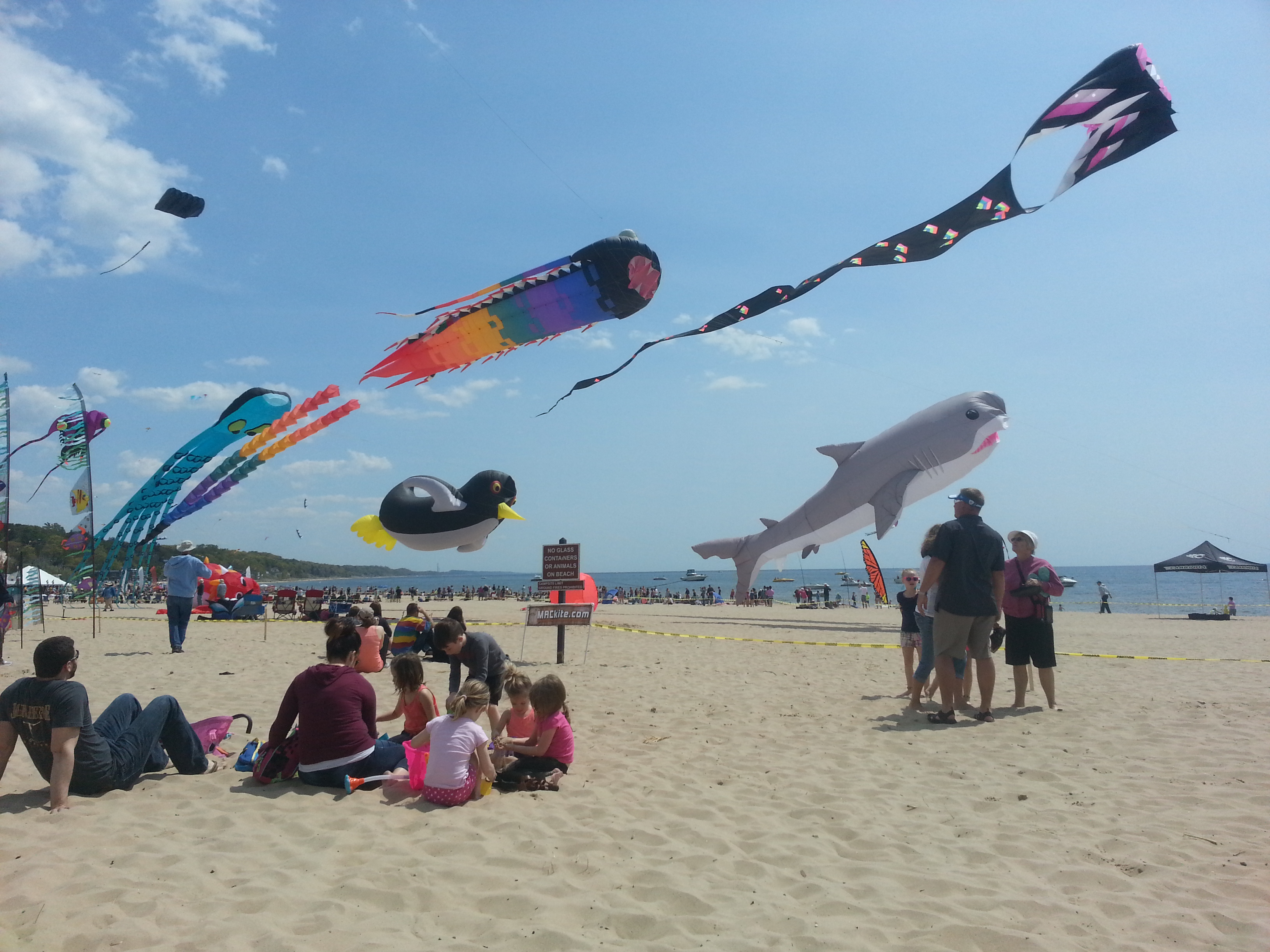 Grand Haven State Park is beautiful any time of year, but the annual kite festival adds vibrant color and splash to a campground stay. (Marie Havenga | Travel Beat Magazine)